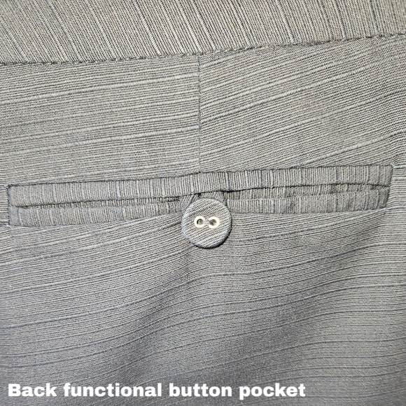 BETH BOWLEY Women's Navy Blue Small Pin- Stripe Bermuda dress Shorts Size 6 NWT - Picture 10 of 16